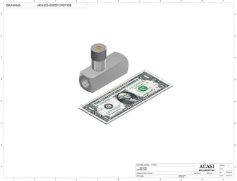 Automatic inline piston filler machine, high viscocity liquid products, model PI3300, Component ADA-EG03020121EF35B, by Acasi Machinery