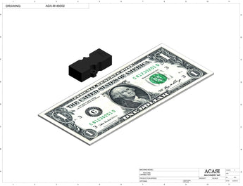 Automatic inline pressure overflow bottle filler machine, low viscosity, Component ADA-M-46002, by Acasi Machinery Inc.