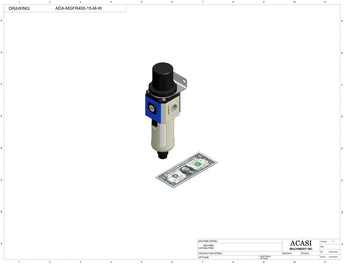 Automatic inline pressure overflow bottle filler machine, low viscosity, Component ADA-MGFR400-15-M-W, by Acasi Machinery