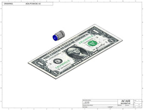 Automatic inline pressure overflow bottle filler machine, low viscosity, Component ADA-PC68CBC-42, by Acasi Machinery Inc.