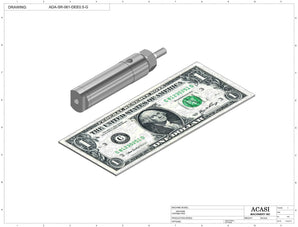 Automatic inline pressure overflow bottle filler machine, low viscosity, Component ADA-SR-061-DEE0.5-G, by Acasi Machinery Inc.