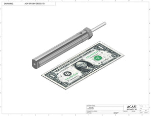 Automatic inline pressure overflow bottle filler machine, low viscosity, Component ADA-SR-064-DEE0.5-G, by Acasi Machinery Inc.