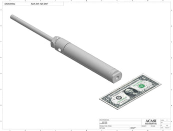 Automatic inline pressure overflow bottle filler machine, low viscosity, Component ADA-SR-125-DNT, by Acasi Machinery Inc.