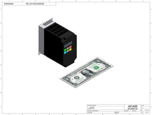 Automatic inline pressure overflow bottle filler machine, low viscosity, Component AEL-3G3JXAE004, by Acasi Machinery Inc.