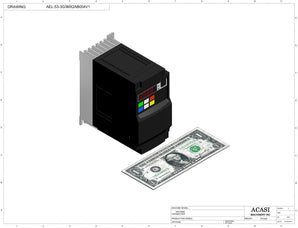 Automatic inline pressure overflow bottle filler machine, low viscosity, Component AEL-53-3G3MX2AB004V1, by Acasi Machinery