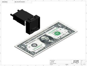 Automatic inline pressure overflow bottle filler machine, low viscosity, Component AEL-53-CP1W-CIF01, by Acasi Machinery