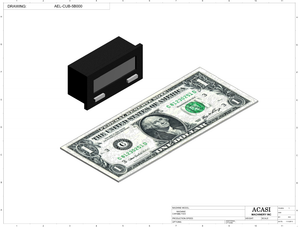 Automatic inline pressure overflow bottle filler machine, low viscosity, Component AEL-CUB-5B000, by Acasi Machinery Inc.