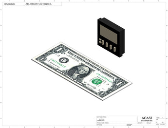 Automatic inline pressure overflow bottle filler machine, low viscosity, Component AEL-H5CXA11AC100240-A, by Acasi Machinery Inc.
