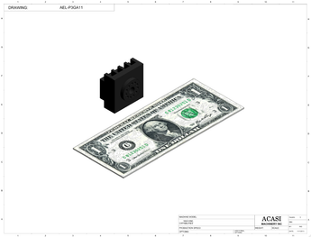 Automatic inline pressure overflow bottle filler machine, low viscosity, Component AEL-P3GA11, by Acasi Machinery Inc.