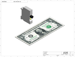 Automatic inline pressure overflow bottle filler machine low viscosity Component AEL-WA-282-124 by Acasi Machinery Inc.
