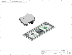 Automatic inline piston filler machine, high viscocity liquid products, model PI3300, Component AEL-WA-282128-281417, by Acasi Machinery