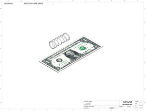 Automatic inline pressure overflow bottle filler machine, low viscosity, Component ASS-C0975-074-2500S, by Acasi Machinery Inc.