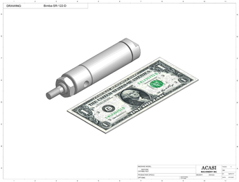 Automatic inline pressure overflow bottle filler machine, low viscosity, Component BIMBA-SR-122-D, by Acasi Machinery Inc.