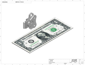 Automatic inline pressure overflow bottle filler machine, low viscosity, Component DBR-K3-1735-52, by Acasi Machinery