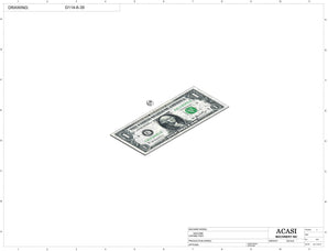 Automatic inline pressure overflow bottle filler machine, low viscosity, Component G114-6-39, by Acasi Machinery Inc.