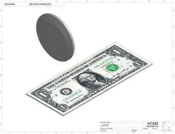 Automatic inline pressure overflow bottle filler machine, low viscosity, Component JME-BCM16AMPG200, by Acasi Machinery Inc.