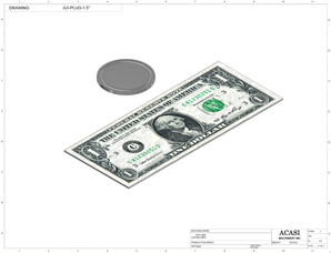 Automatic inline pressure overflow bottle filler machine, low viscosity, Component JUI-PLUG-1.5, by Acasi Machinery Inc.