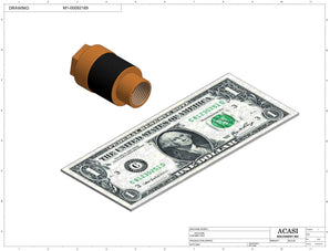 Automatic inline pressure overflow bottle filler machine, low viscosity, Component M1-00092189, by Acasi Machinery Inc.