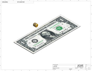 Automatic inline pressure overflow bottle filler machine, low viscosity, Component M1-84425685, by Acasi Machinery