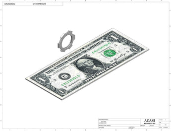 Automatic inline pressure overflow bottle filler machine, low viscosity, Component M1-04784823, by Acasi Machinery