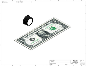 Automatic inline pressure overflow bottle filler machine, low viscosity, Component M1-06172837, by Acasi Machinery Inc.