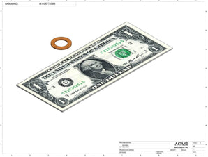 Automatic inline pressure overflow bottle filler machine, low viscosity, Component M1-06772586, by Acasi Machinery Inc.