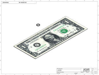 Automatic inline pressure overflow bottle filler machine, low viscosity, Component M1-09260100, by Acasi Machinery Inc.