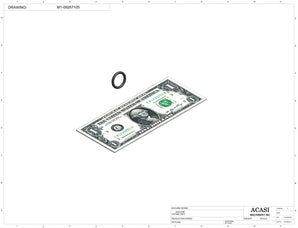 Automatic inline pressure overflow bottle filler machine, low viscosity, Component M1-09267105, by Acasi Machinery Inc.