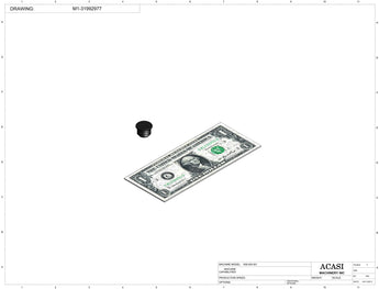 Automatic inline pressure overflow bottle filler machine, low viscosity, Component M1-82504721, by Acasi Machinery Inc.