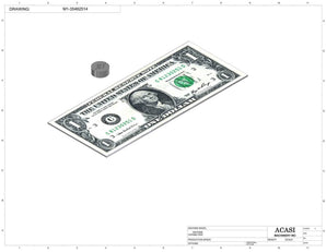 Automatic inline pressure overflow bottle filler machine, low viscosity, Component M1-35462514, by Acasi Machinery Inc.