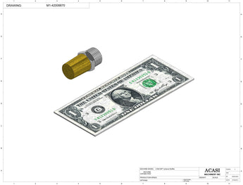 Automatic inline piston filler machine, high viscocity liquid products, model PI3300, Component M1-42008870, by Acasi Machinery