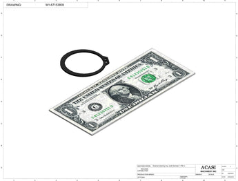 Automatic inline piston filler machine, high viscocity liquid products, model PI3300, Component M1-67153809, by Acasi Machinery