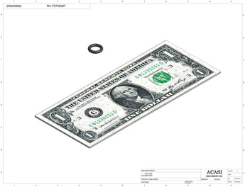 Automatic inline pressure overflow bottle filler machine, low viscosity, Component M1-75748327, by Acasi Machinery Inc.