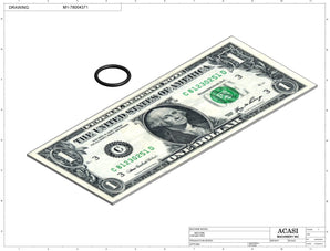 Automatic inline pressure overflow bottle filler machine, low viscosity, Component M1-78004371, by Acasi Machinery Inc.