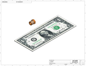 Automatic inline pressure overflow bottle filler machine, low viscosity, Component M1-83295451, by Acasi Machinery Inc.