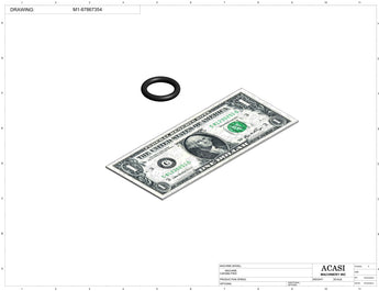 Automatic inline pressure overflow bottle filler machine, low viscosity, Component M1-87867354, by Acasi Machinery Inc.