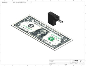 Semi automatic 1 gear pump filler machine, individual filling volume and speed adjusment, high viscocity liquid products, model TruPump 1S, Component MAC 44B-AAA-G24AA-1BA, by Acasi Machinery Inc.