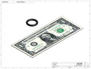 Automatic inline pressure overflow bottle filler machine, low viscosity, Component M1-02245652, by Acasi Machinery Inc.