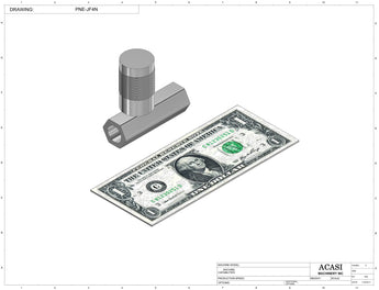 Automatic inline pressure overflow bottle filler machine, low viscosity, Component PNE-JF4N, by Acasi Machinery Inc.