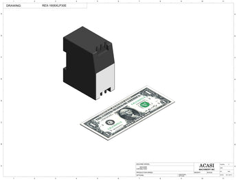 Automatic inline pressure overflow bottle filler machine, low viscosity, Component REX-1606XLP30E, by Acasi Machinery Inc.