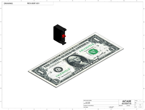 Automatic inline pressure overflow bottle filler machine, low viscosity, Component REX-800F-X01, by Acasi Machinery Inc.