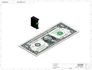 Automatic inline pressure overflow bottle filler machine, low viscosity, Component REX-800F-X10, by Acasi Machinery Inc.