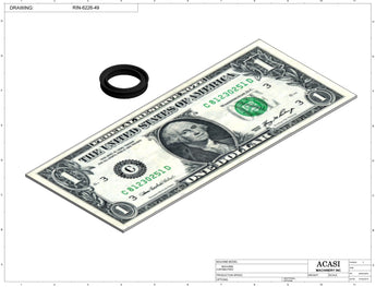 Automatic inline pressure overflow bottle filler machine, low viscosity, Component RIN-6226-49, by Acasi Machinery Inc.