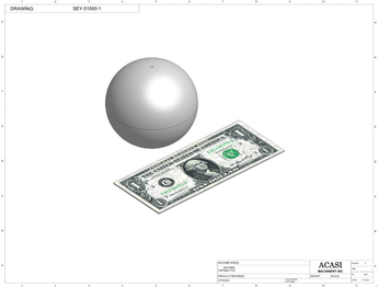Automatic inline pressure overflow bottle filler machine, low viscosity, Component SEY-51500-1, by Acasi Machinery Inc.