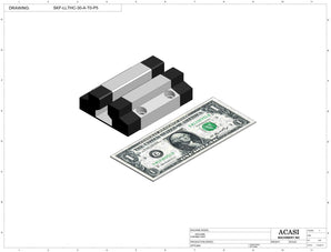 Automatic inline pressure overflow bottle filler machine, low viscosity, Component SKF-LLTHC-30-A-T0-P5, by Acasi Machinery Inc.
