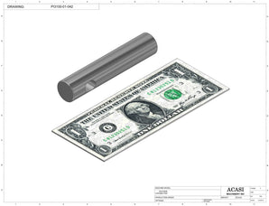 Automatic inline pressure overflow bottle filler machine, low viscosity, PI3100-01-042, by Acasi Machinery Inc.