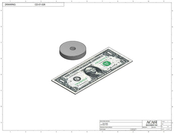 Automatic inline pressure overflow bottle filler machine, low viscosity, Part CD-01-026B, by Acasi Machinery Inc.