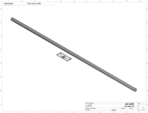 Automatic inline pressure overflow bottle filler machine, low viscosity, Part FAC-CG-01-008, by Acasi Machinery Inc.