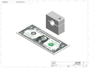 Automatic inline pressure overflow bottle filler machine, low viscosity, Part FAC-CG-01-016, by Acasi Machinery Inc.