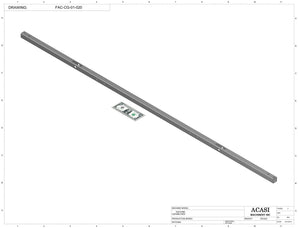 Automatic inline pressure overflow bottle filler machine, low viscosity, Part FAC-CG-01-020, by Acasi Machinery Inc.